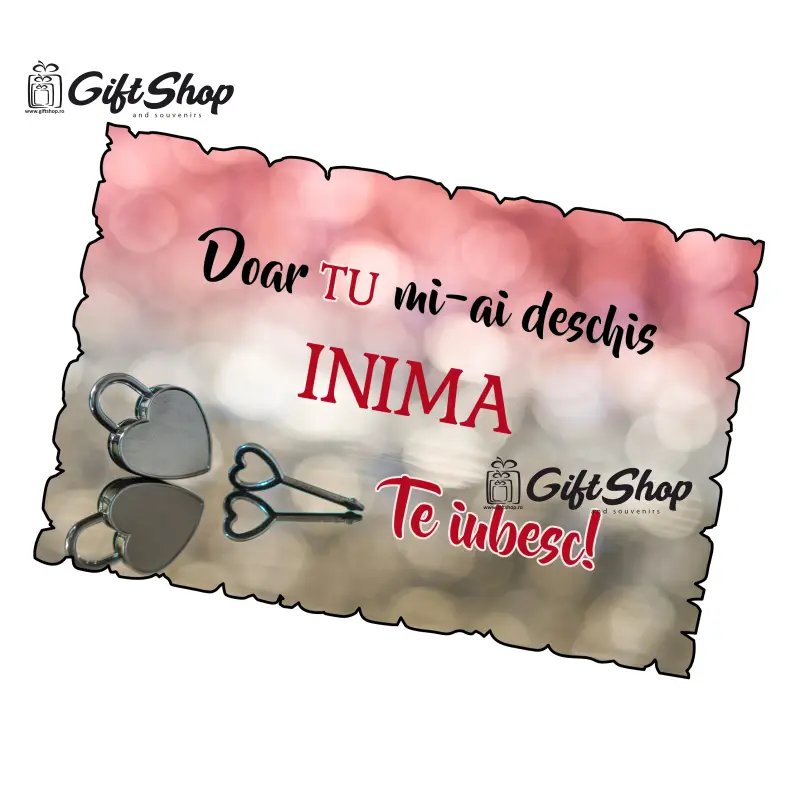Doar tu mi-ai deschis inima, magnet frigider mgs058v